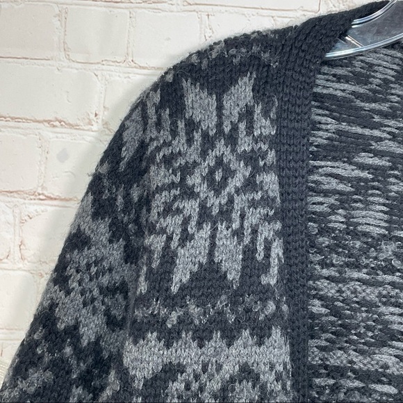 Gap Sweater Knit By Hand Womens Small Mohair Wool Aztec Western Open Cardigan - Picture 9 of 9